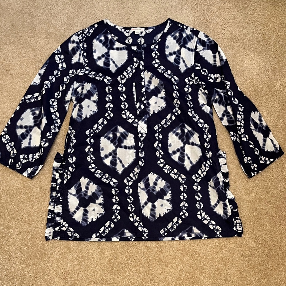 Crewcuts Navy and White Geometric Tunic